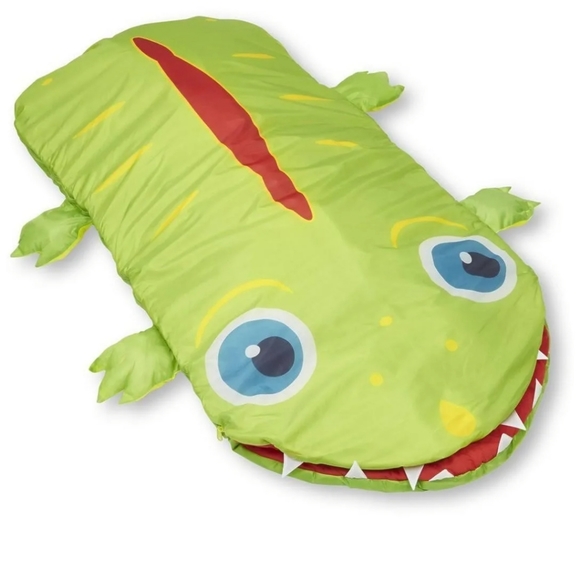 STUNNING MELISSA & DOUG LADBUG ALLIGATOR SLEEPING BAGS - Picture 5 of 14